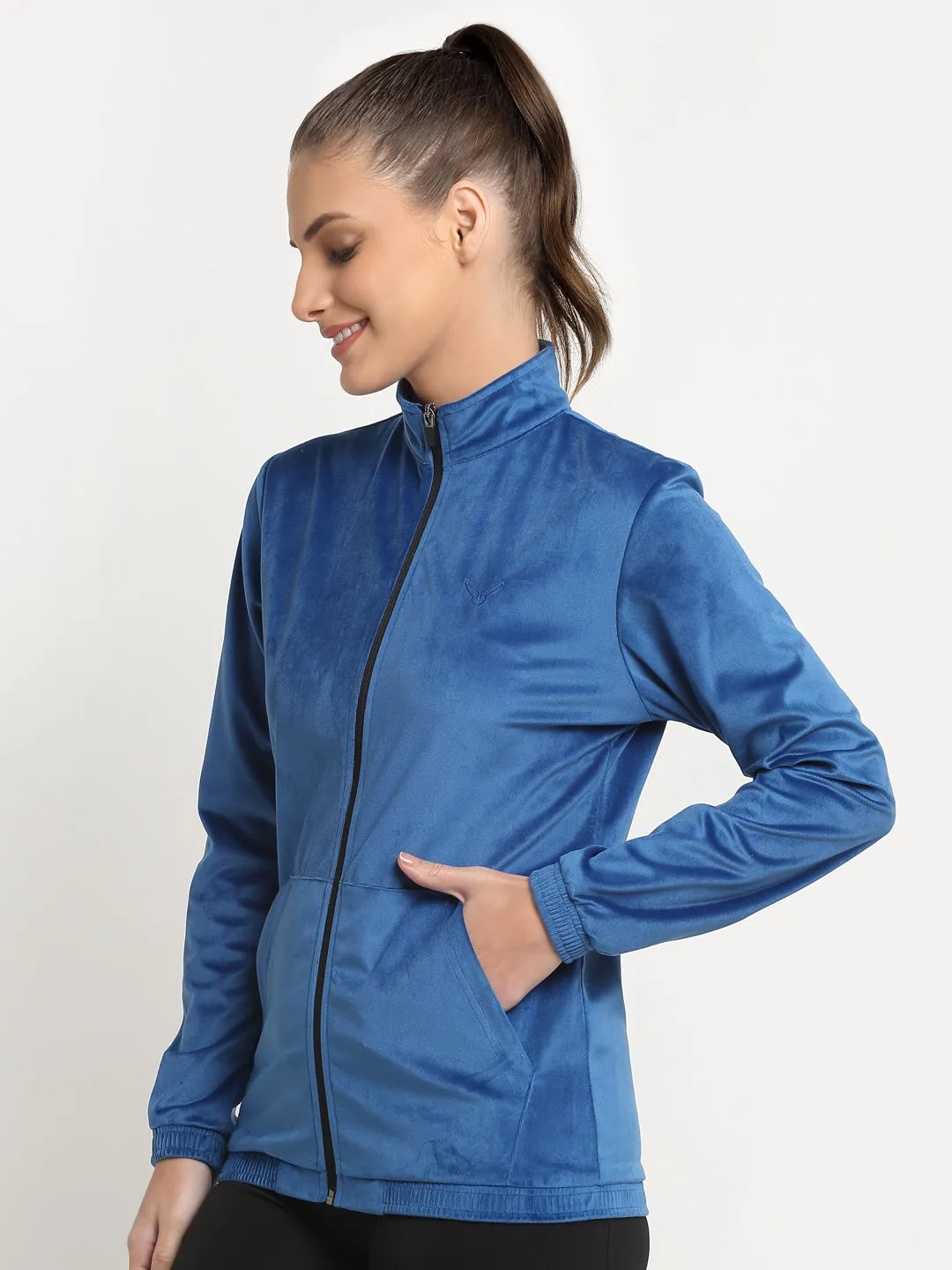 Invincible Women's Velour Full Zip Jacket