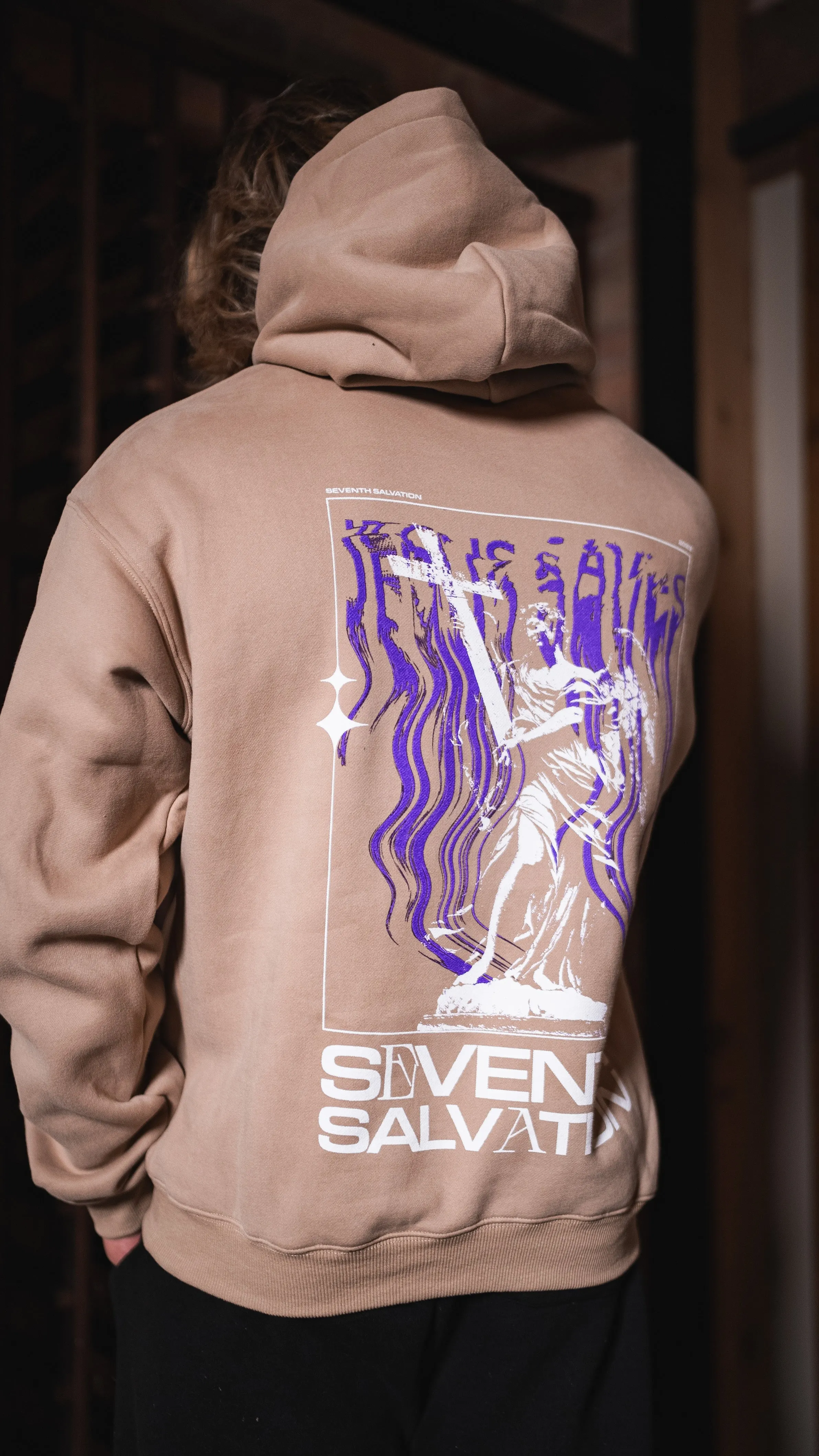 Jesus Hoodie (Purple Design)