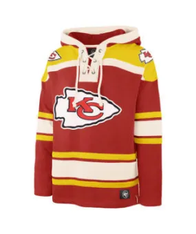 Kansas City Chiefs Men’s 47 Brand Red Pullover Jersey Hoodie - '47 Brand