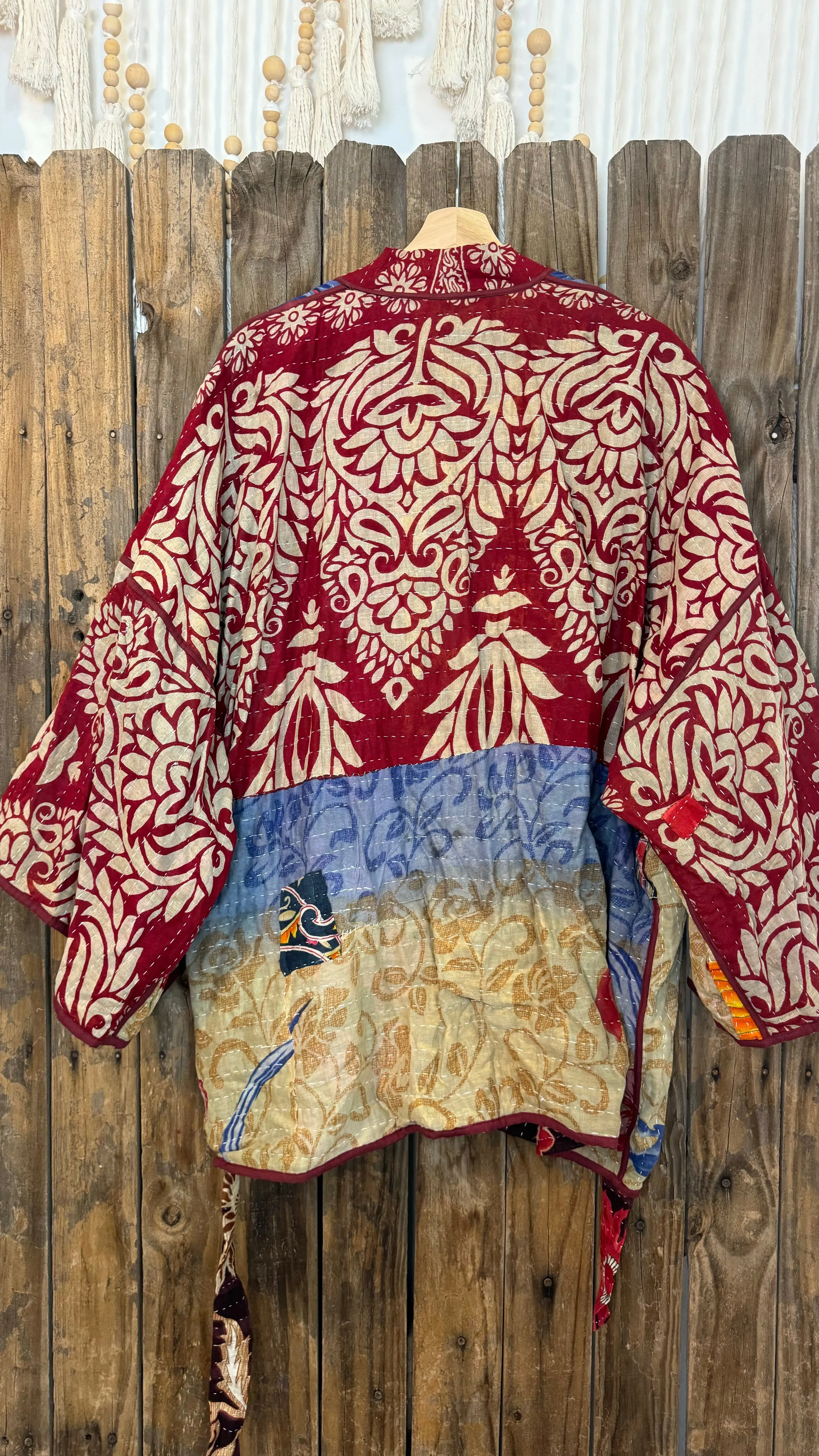 Kantha Reversible Kimono Coat - 009