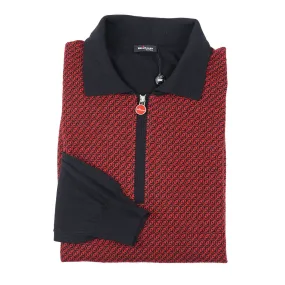 Kiton Cashmere and Silk Polo Sweater