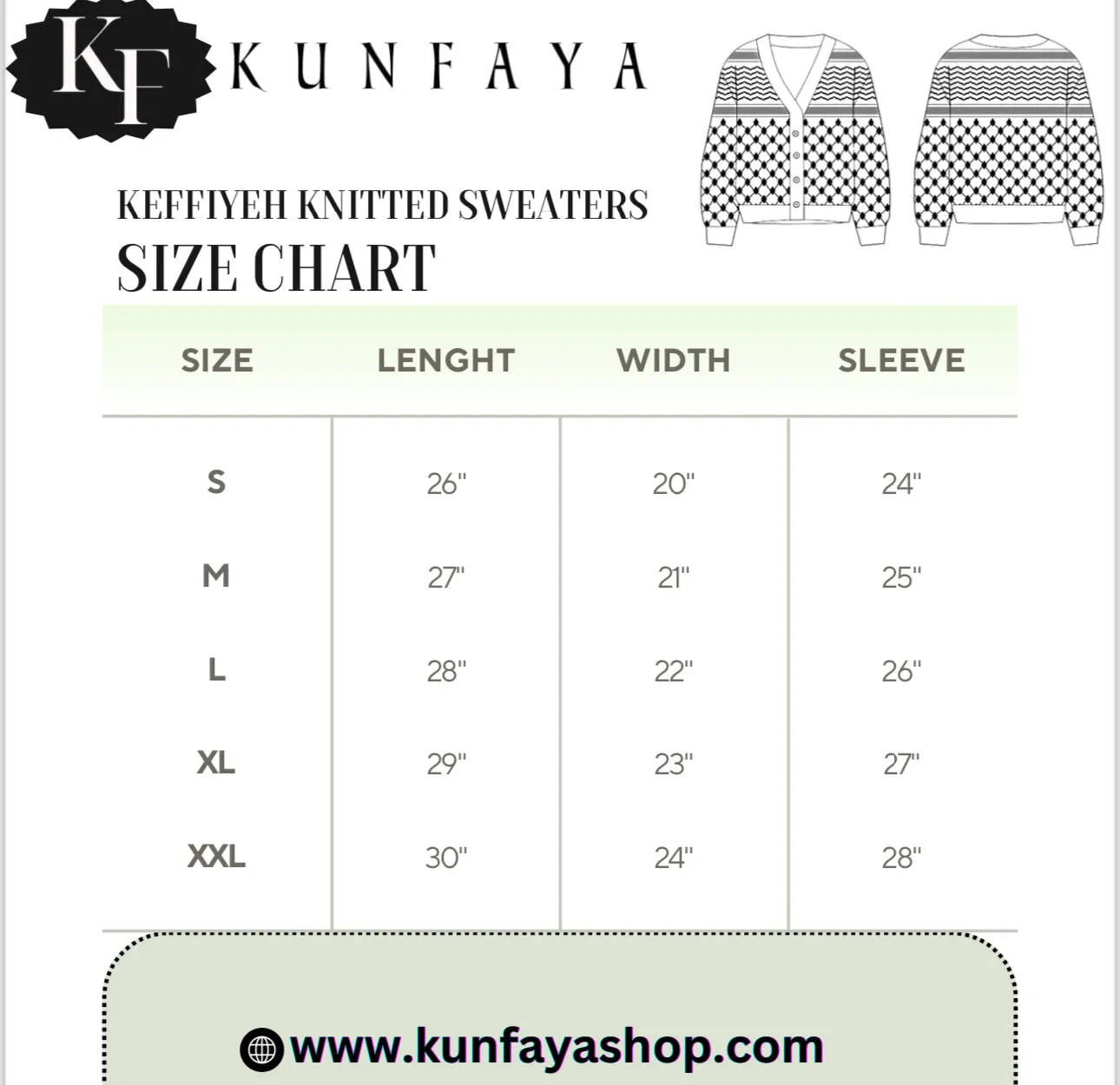 Knitted Keffiyeh Sweater