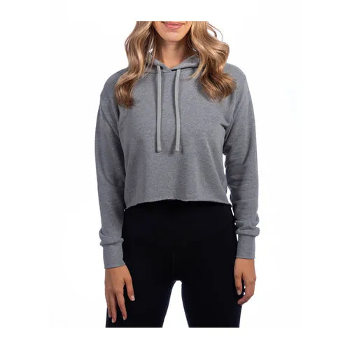 Ladies' Cropped Pullover Hooded Sweatshirt