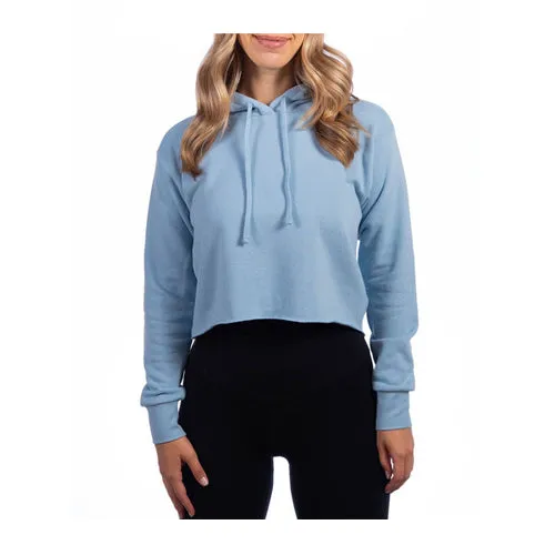 Ladies' Cropped Pullover Hooded Sweatshirt