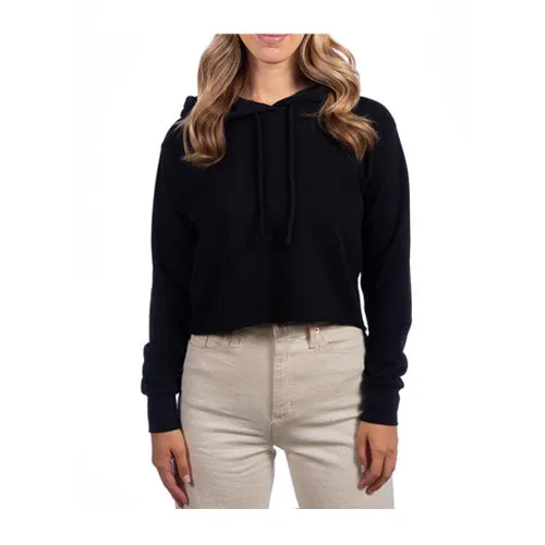 Ladies' Cropped Pullover Hooded Sweatshirt