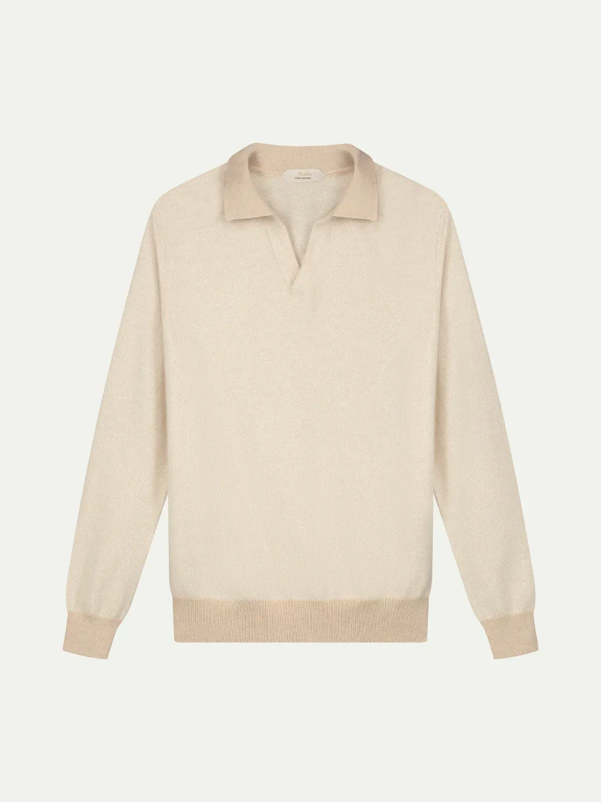 Light Beige Jacquard Polo