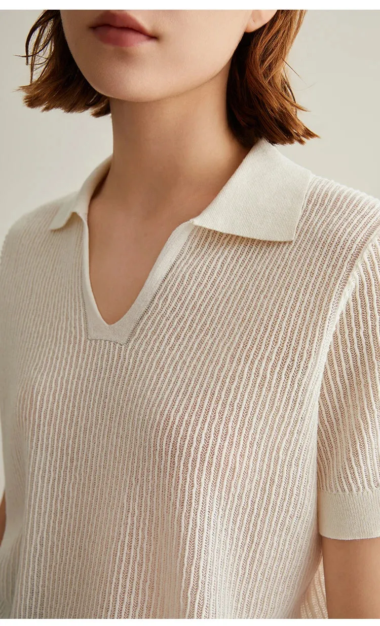 Linen Silk Pullover Sweater