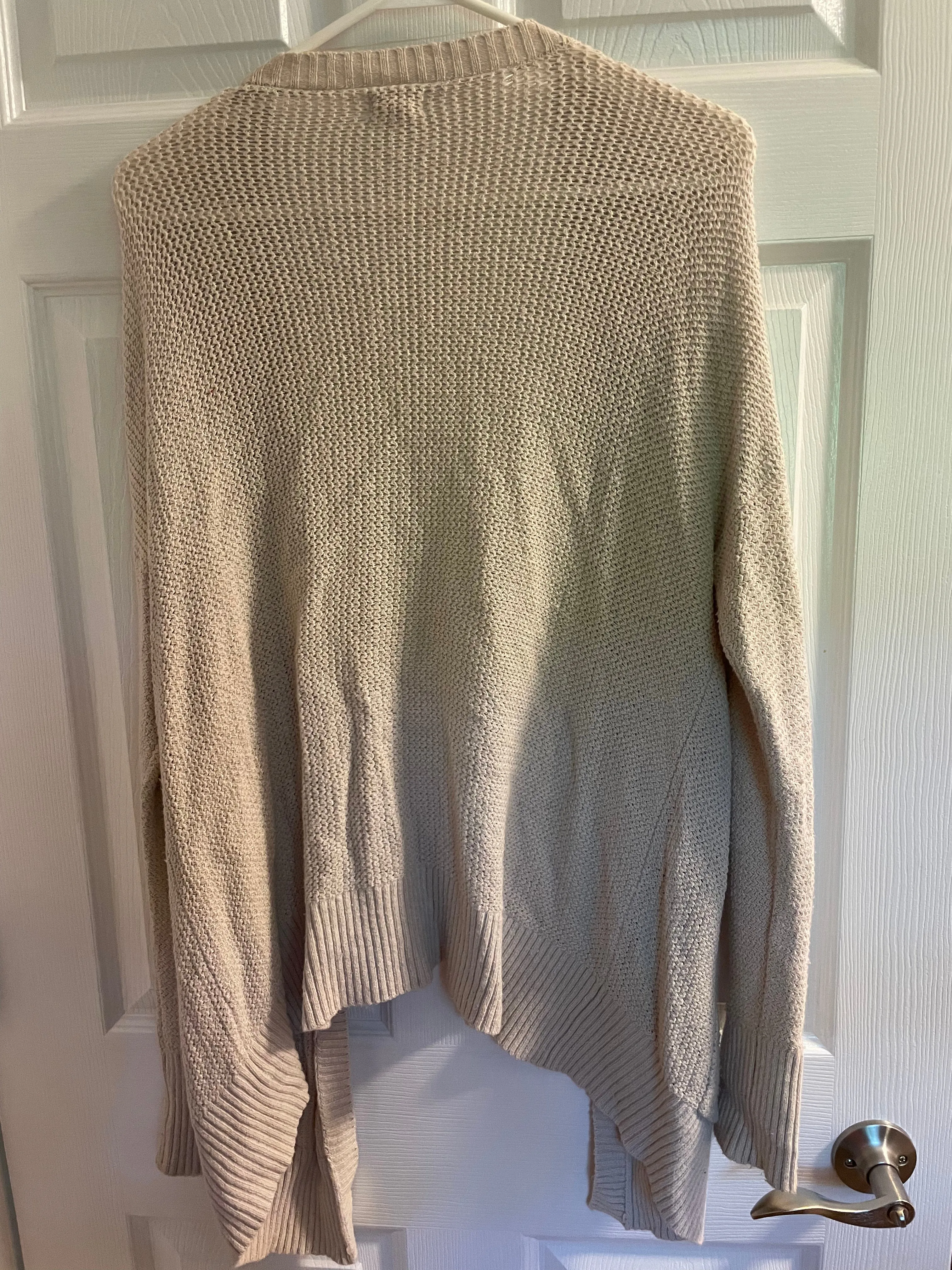 <€€* Womens XXLarge Mossimo Cream Beige Cardigan Sweater