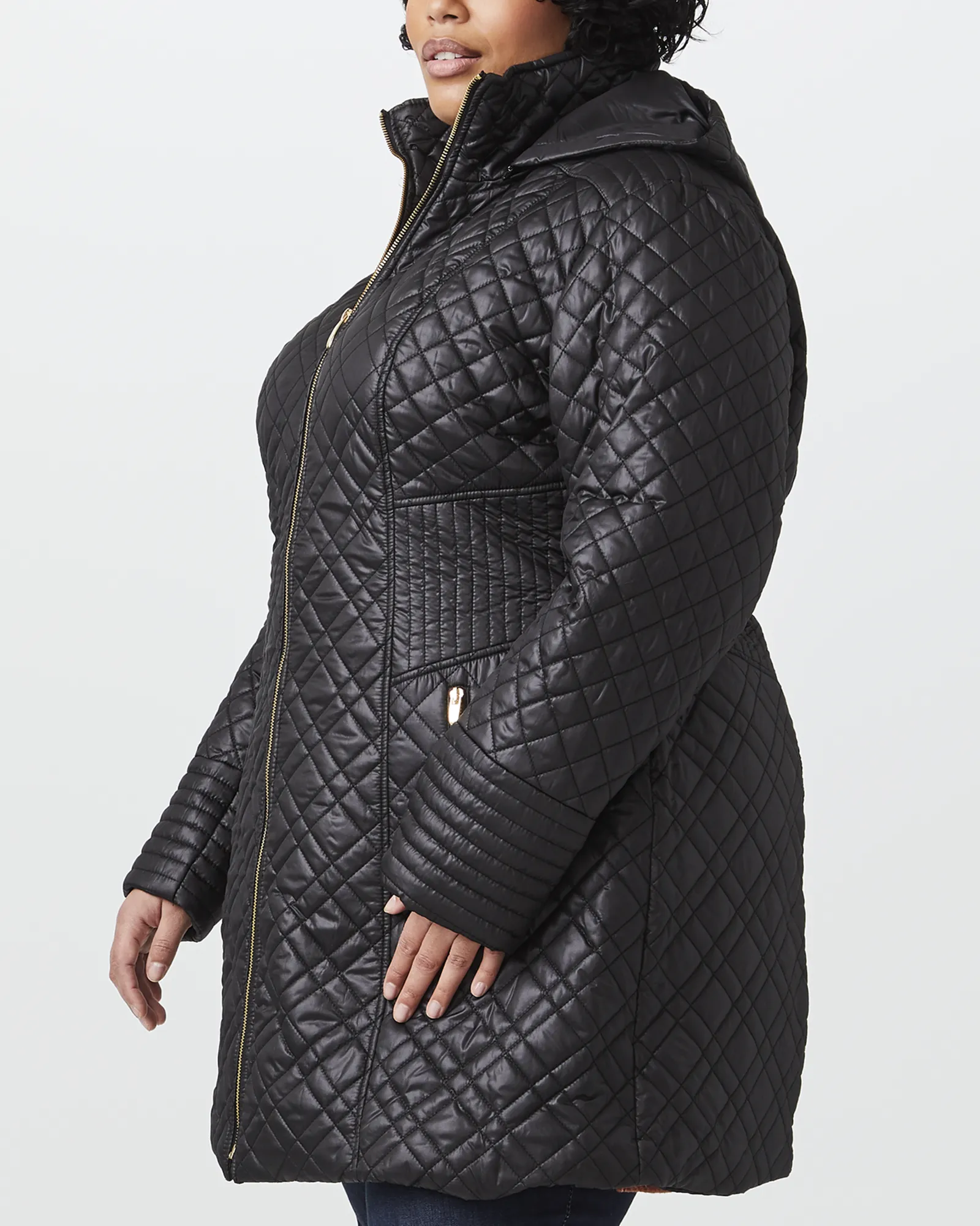 Mackenzie Quilted Coat | Black