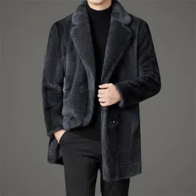 Man Cave Xuelan Mink Fur both-side Warm Coat