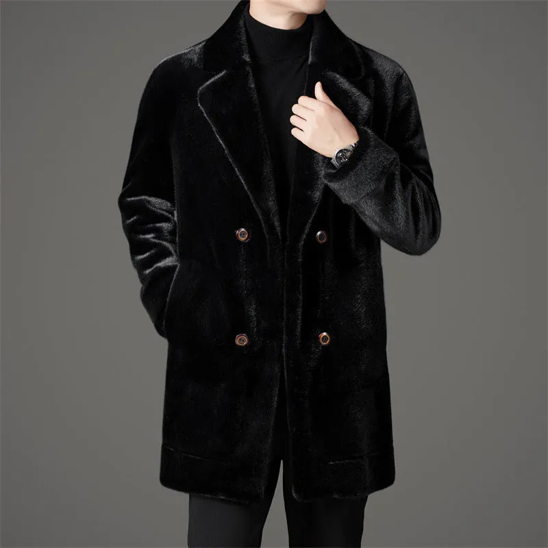 Man Cave Xuelan Mink Fur both-side Warm Coat