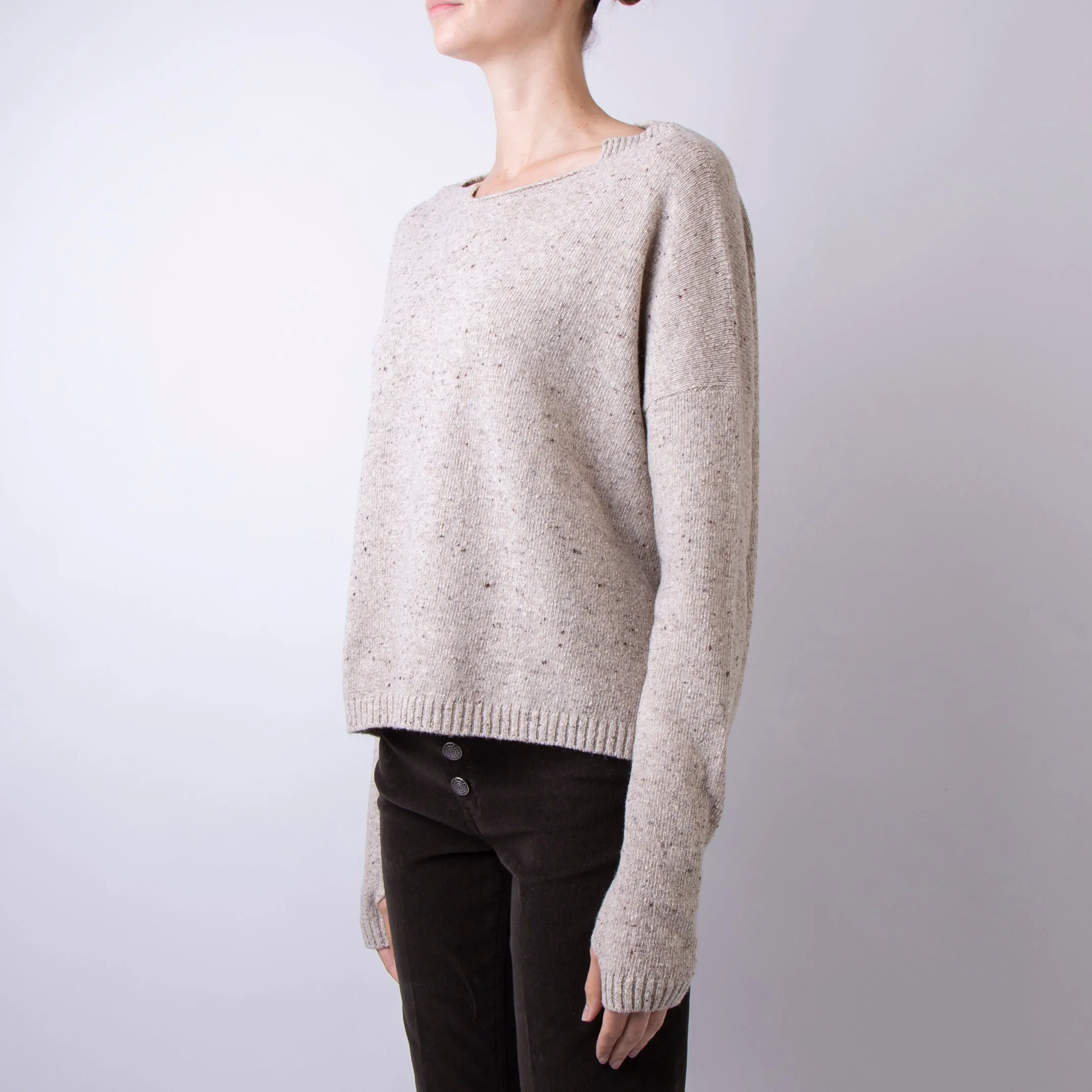 MA'RY'YA SWEATER YNK082 F2 BEIGE