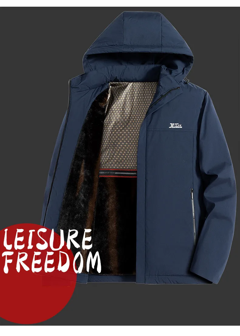 Men's Mink Fur Lined Windbreaker (3 colors)