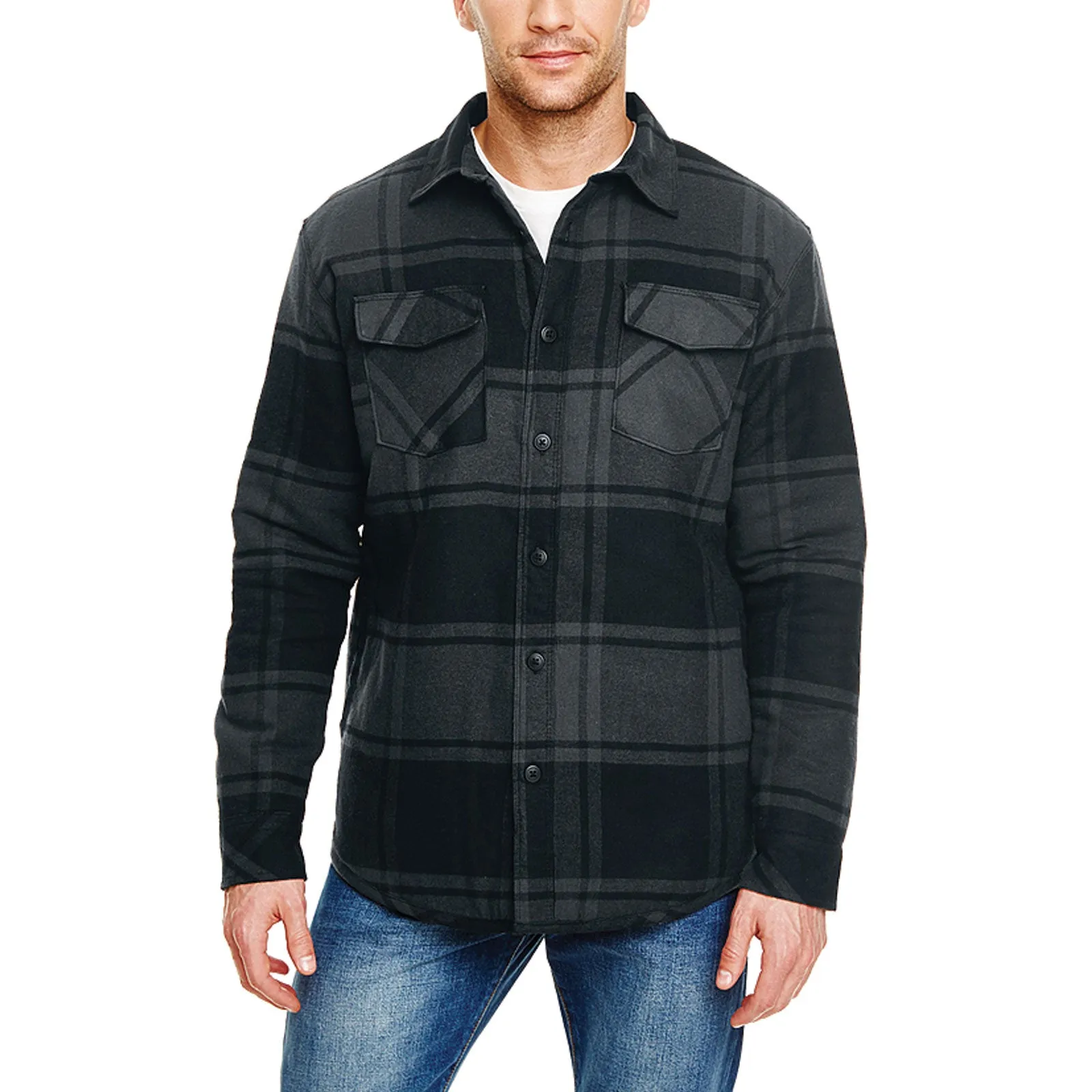 Men's Quilted Flannel Jacket