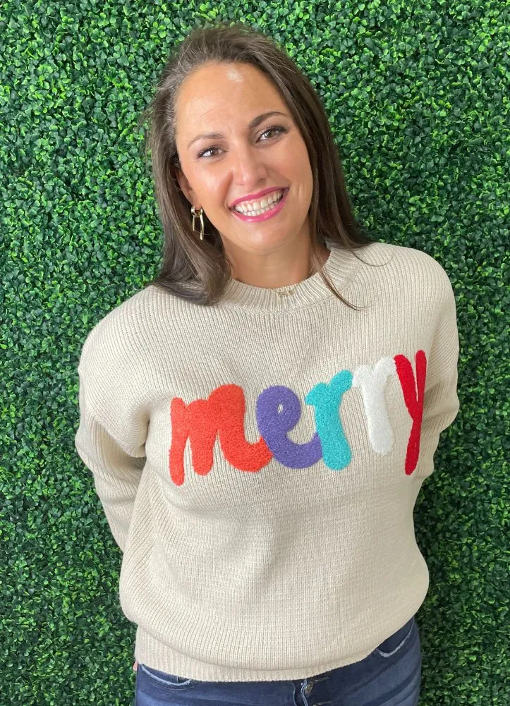 Merry LS Sweater in Oatmeal by eesome