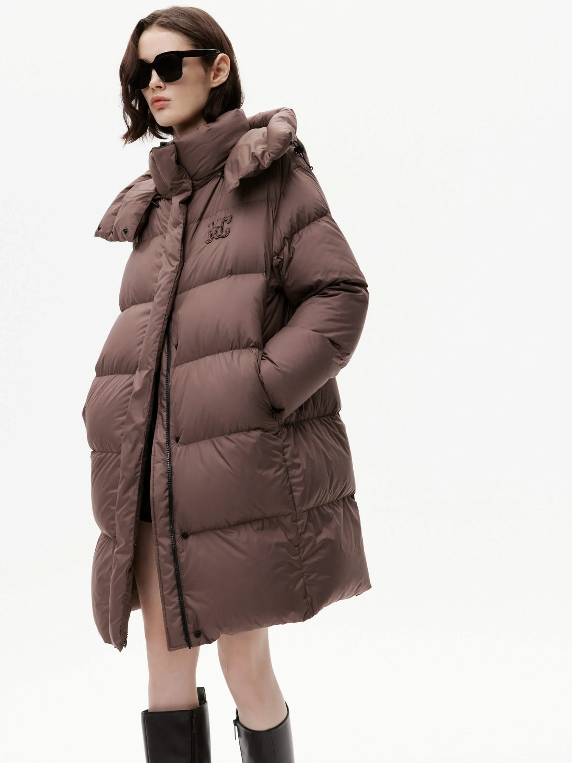 Midi Length Down Puffer Coat