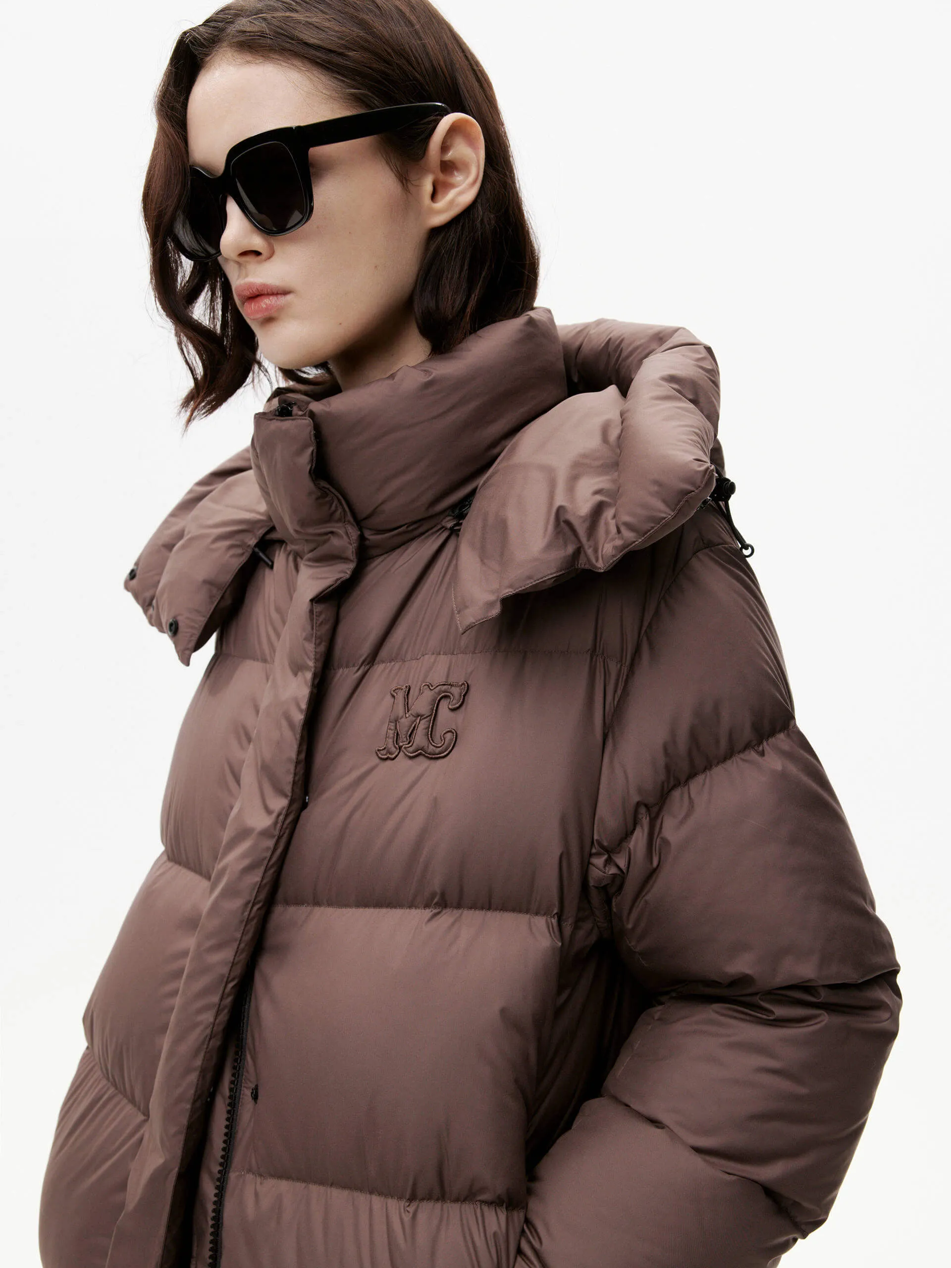 Midi Length Down Puffer Coat