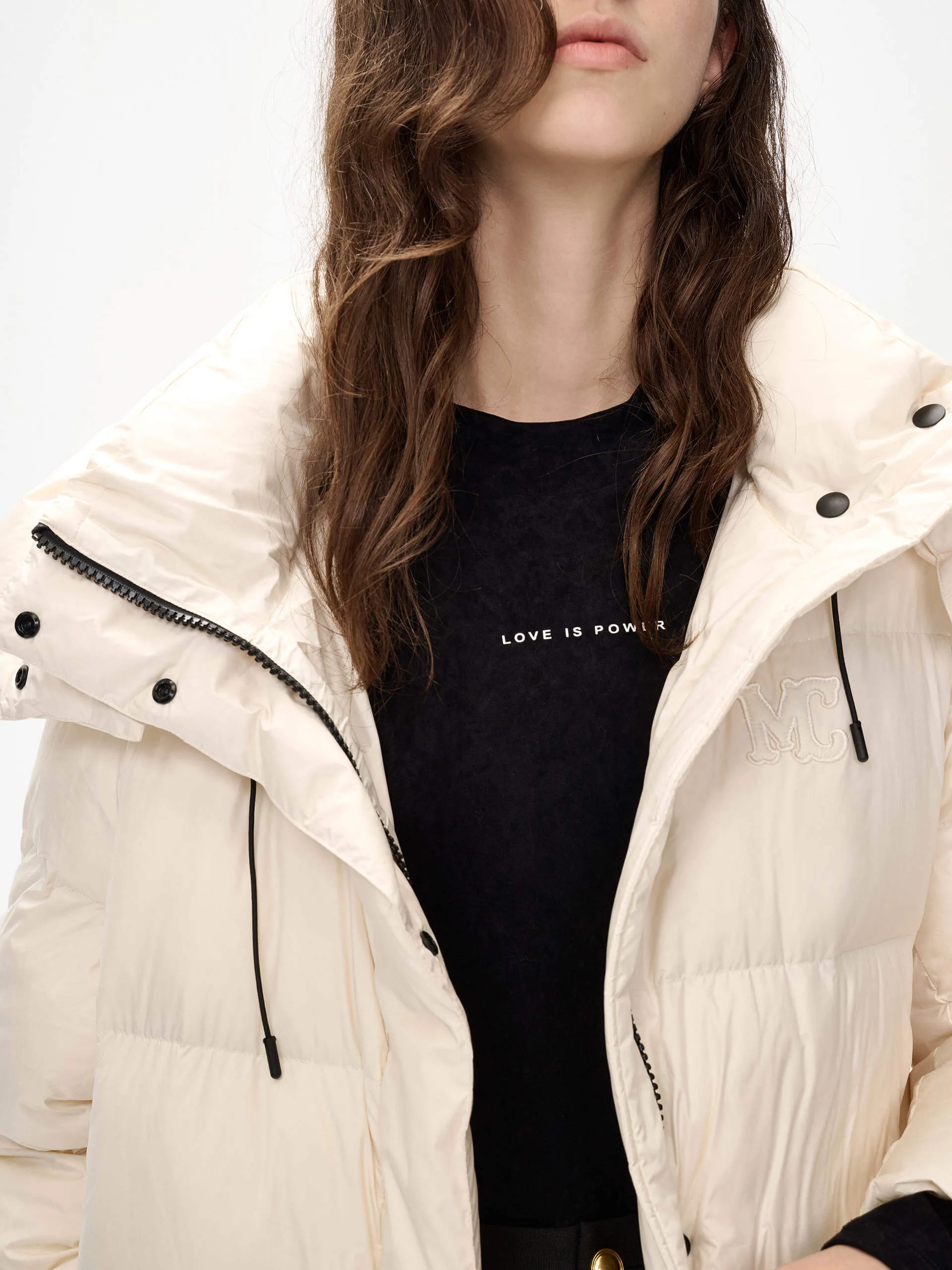 Midi Length Down Puffer Coat