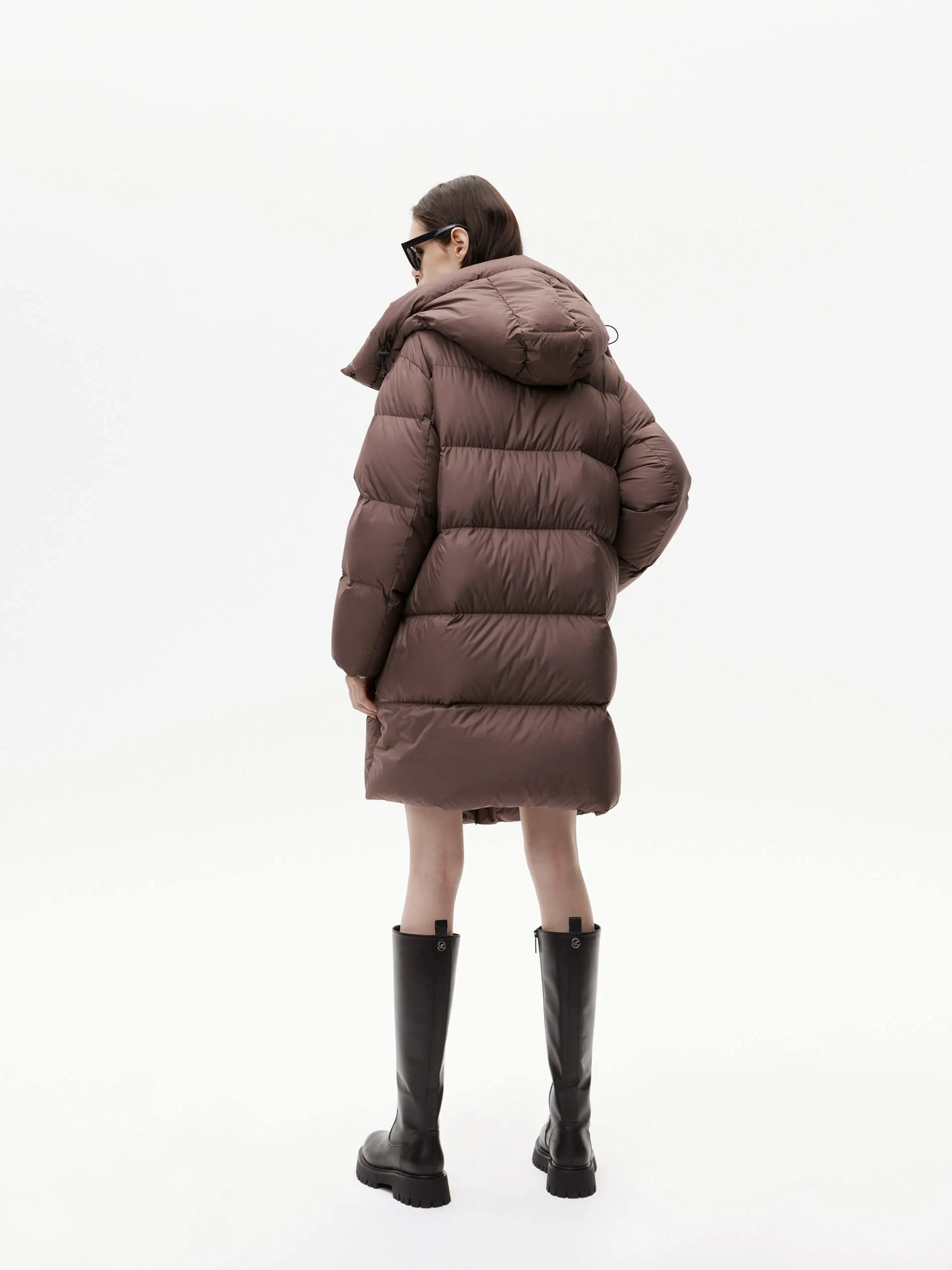 Midi Length Down Puffer Coat