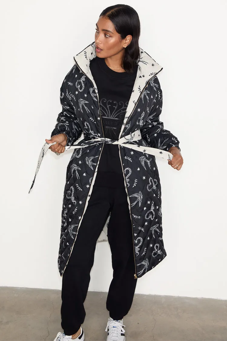 Mono Swallow Romance Reversible Coat