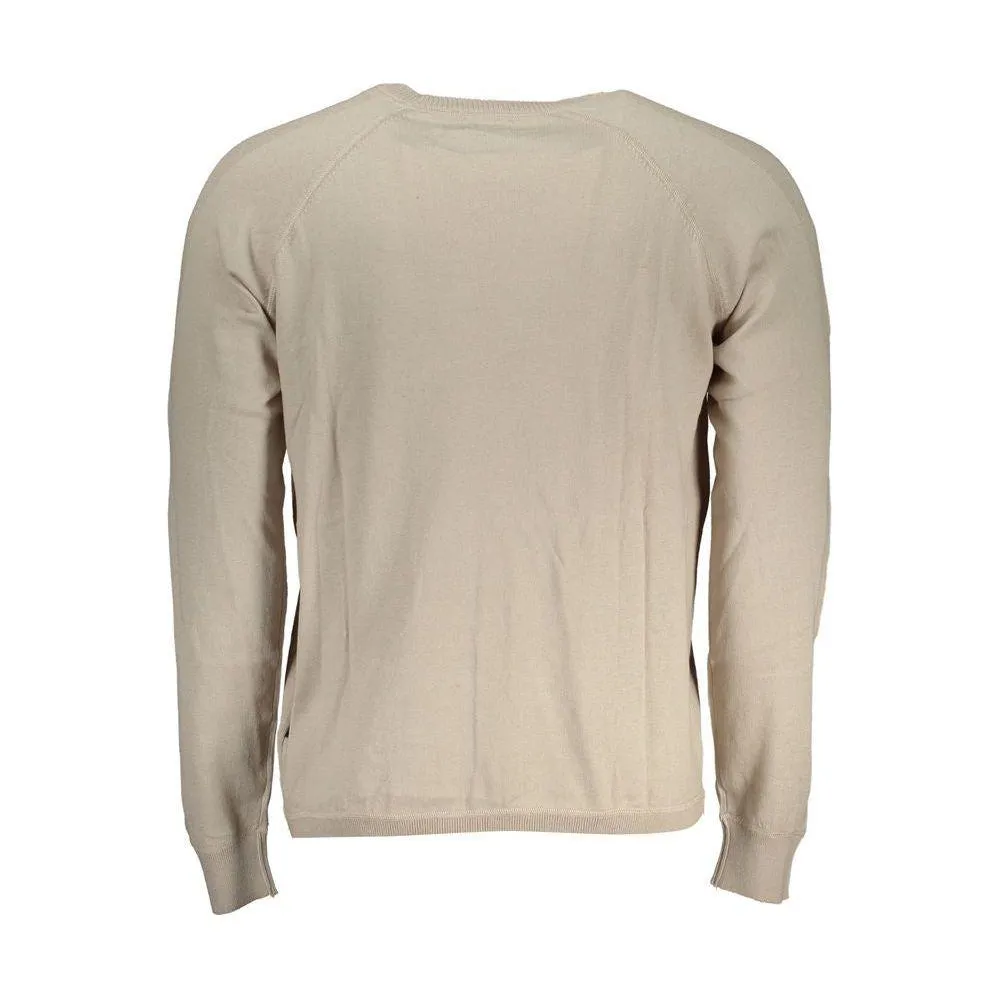 Napapijri Chic Beige Long Sleeve Crew Neck Sweater