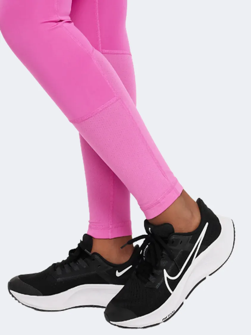 Nike Pro Girls Training Tight Fuchsia