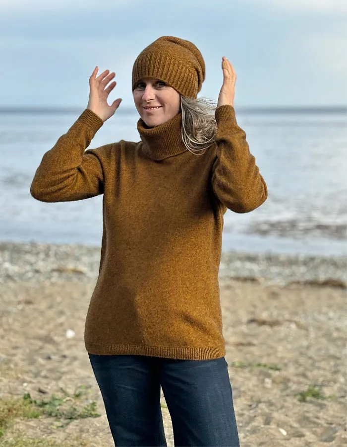 Noble Wilde Polo Neck Sweater in Tahiti