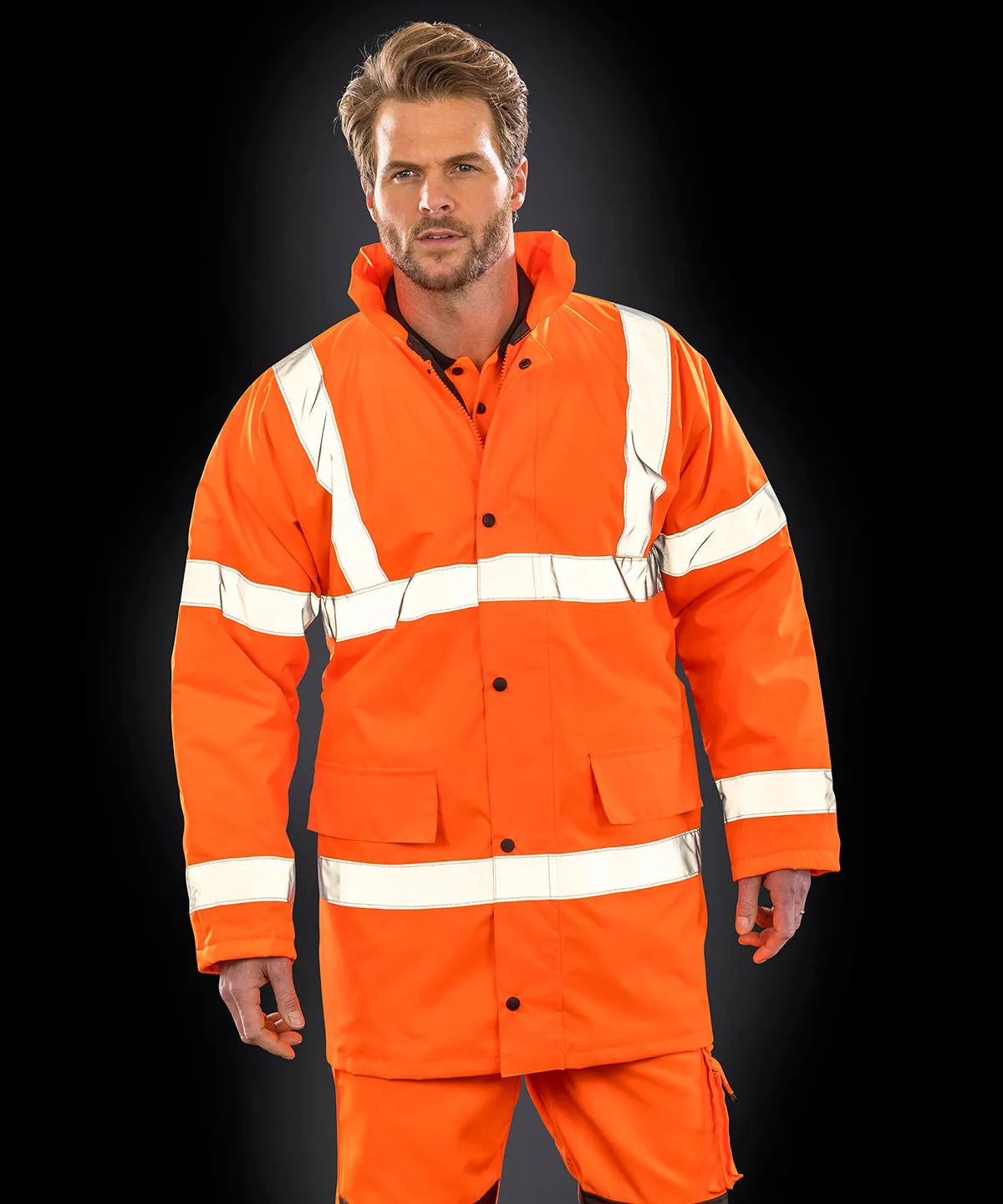 Orange - Core safety high-viz coat