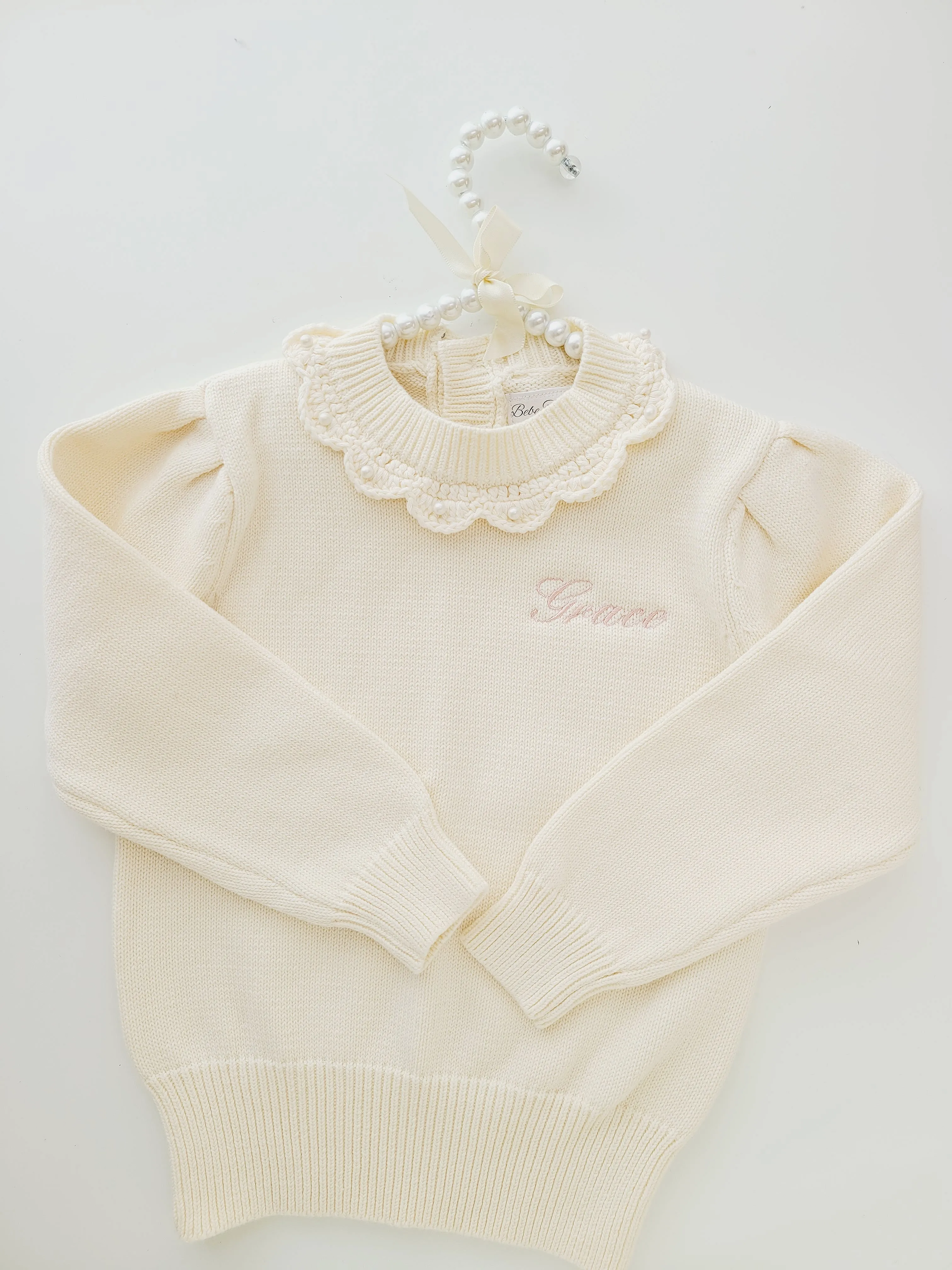 Personalized Ivory Sweater