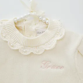 Personalized Ivory Sweater