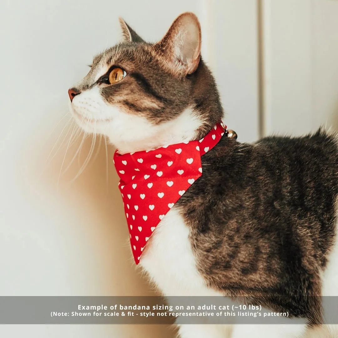 Pet Bandana - "Gourd Times" - Pumpkin Bandana for Cat   Small Dog / Fall, Thanksgiving, Harvest / Slide-on Bandana / Over-the-Collar (One Size)