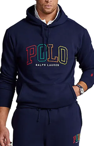 Polo Ralph Lauren Big Fit Fleece Hoodie with Logo - Cruise Navy