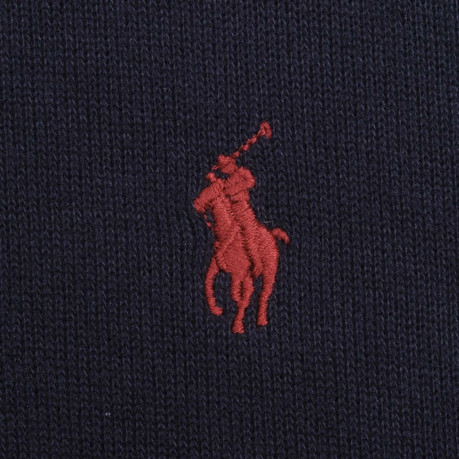 POLO RALPH LAUREN NAVY BLUE QUARTER 1/4 ZIP SWEATER SIZE LARGE