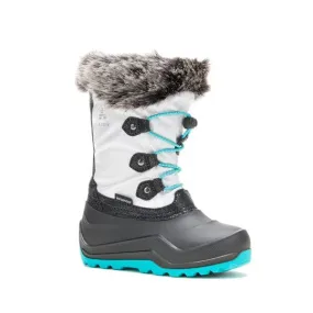 Powdery 3 Kid's Waterproof Snow Boot - White/Teal