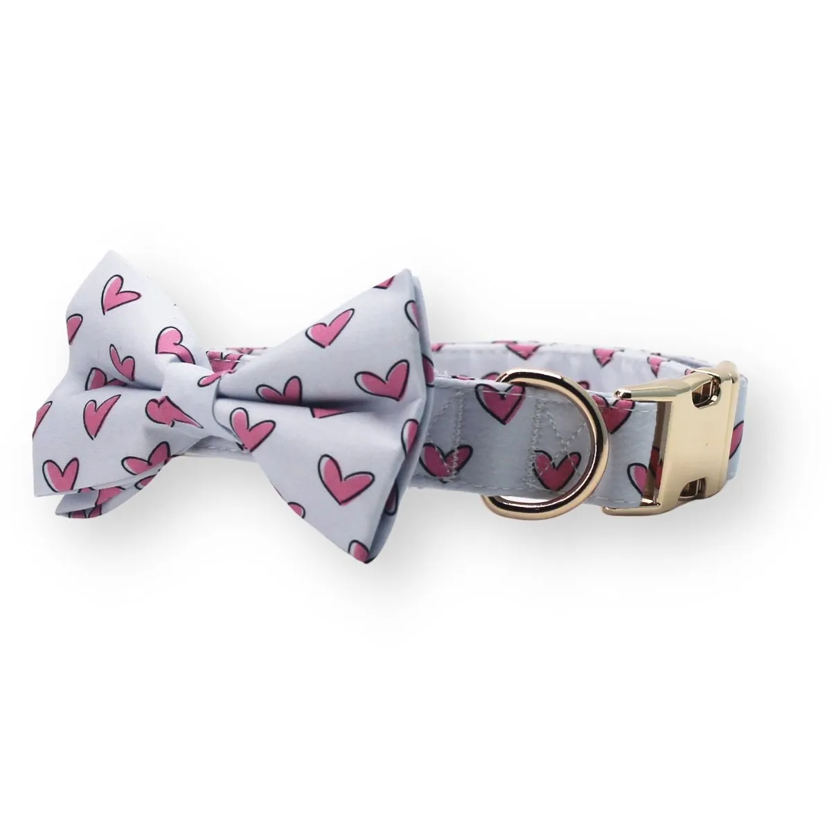 Puppy Love Bowtie Unbreakable Collar™ & Leash Set