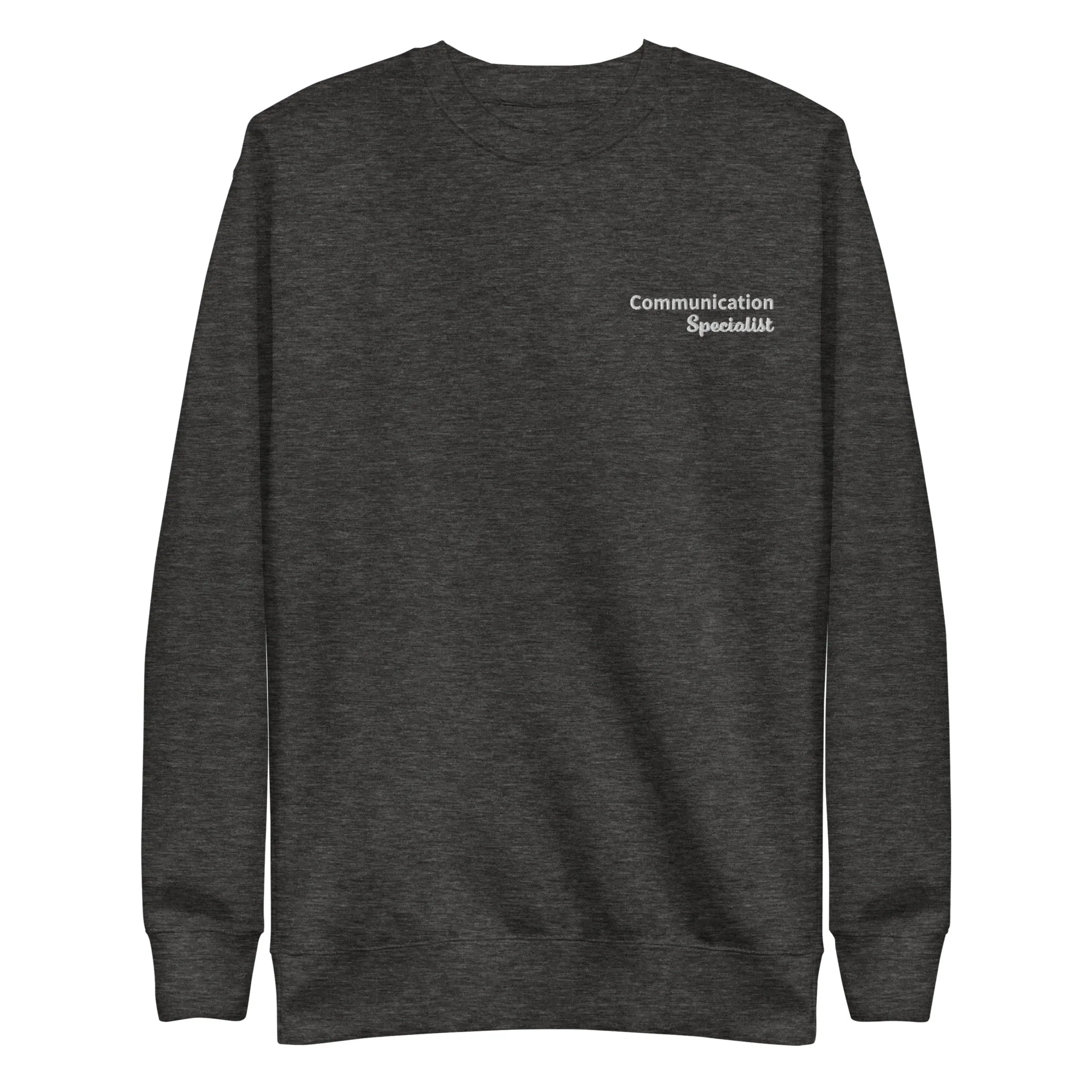 "Communication Specialist" Embroidered Sweater