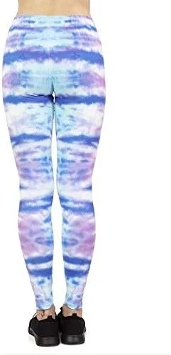 Regular Leggings (8-12 UK Size) - Cyan Surf