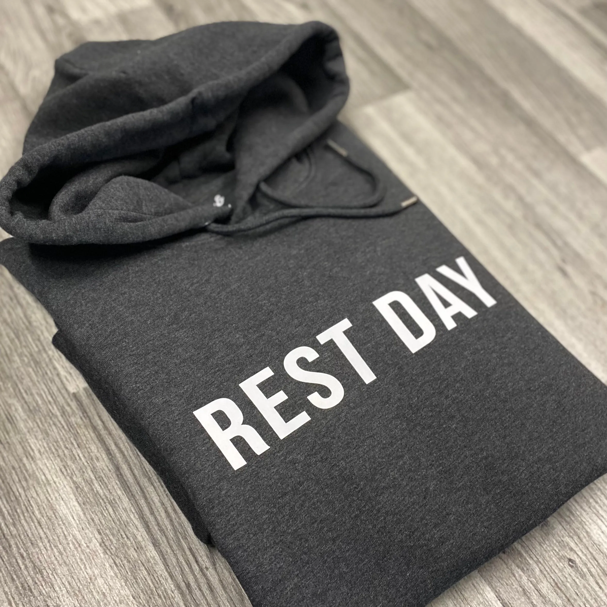 Rest Day Hoodie - printed (w)