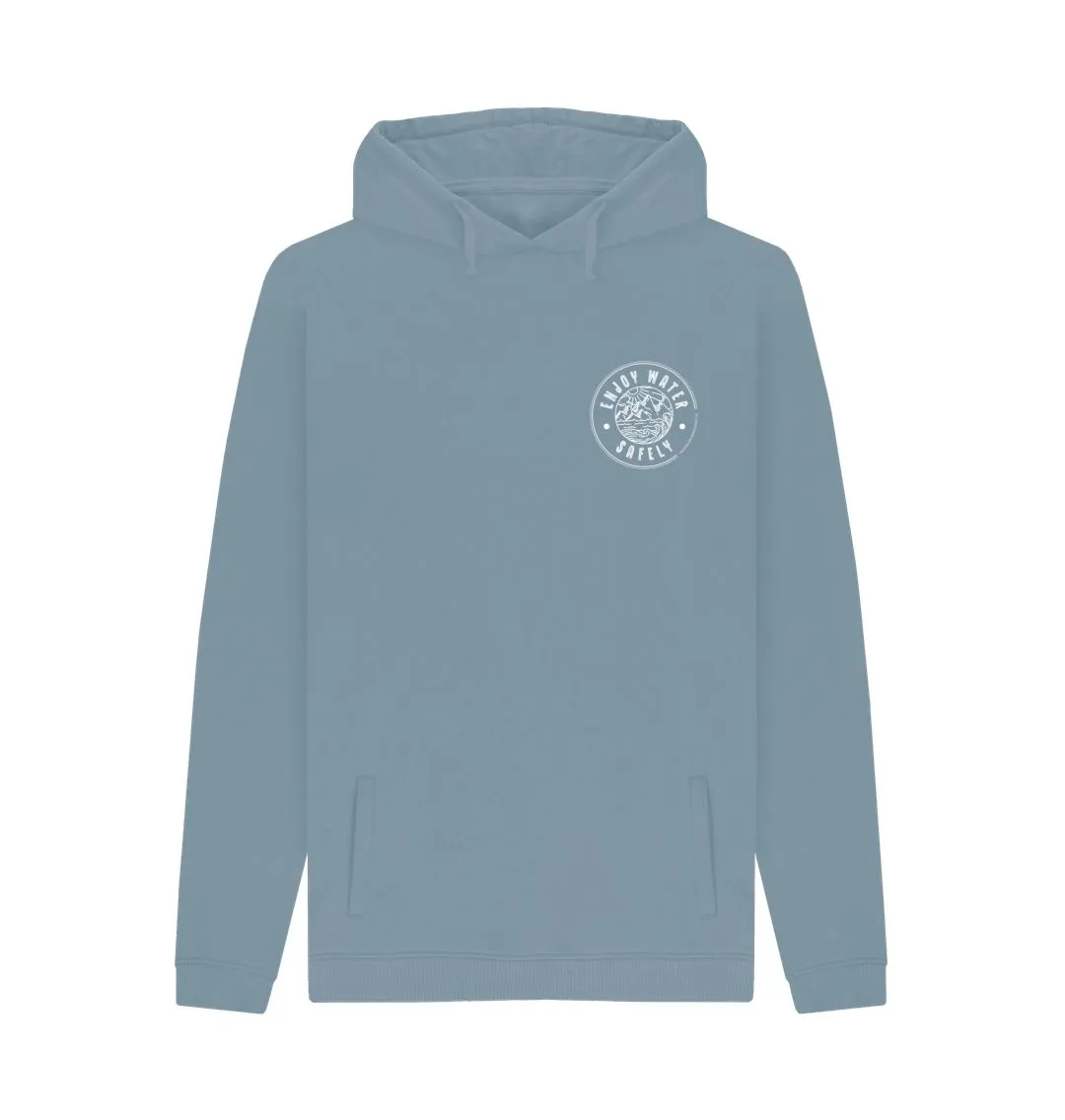 RLSS UK | Adventure Design Men's Hoodie | 100% Organic Cotton Hooded Sweatshirt