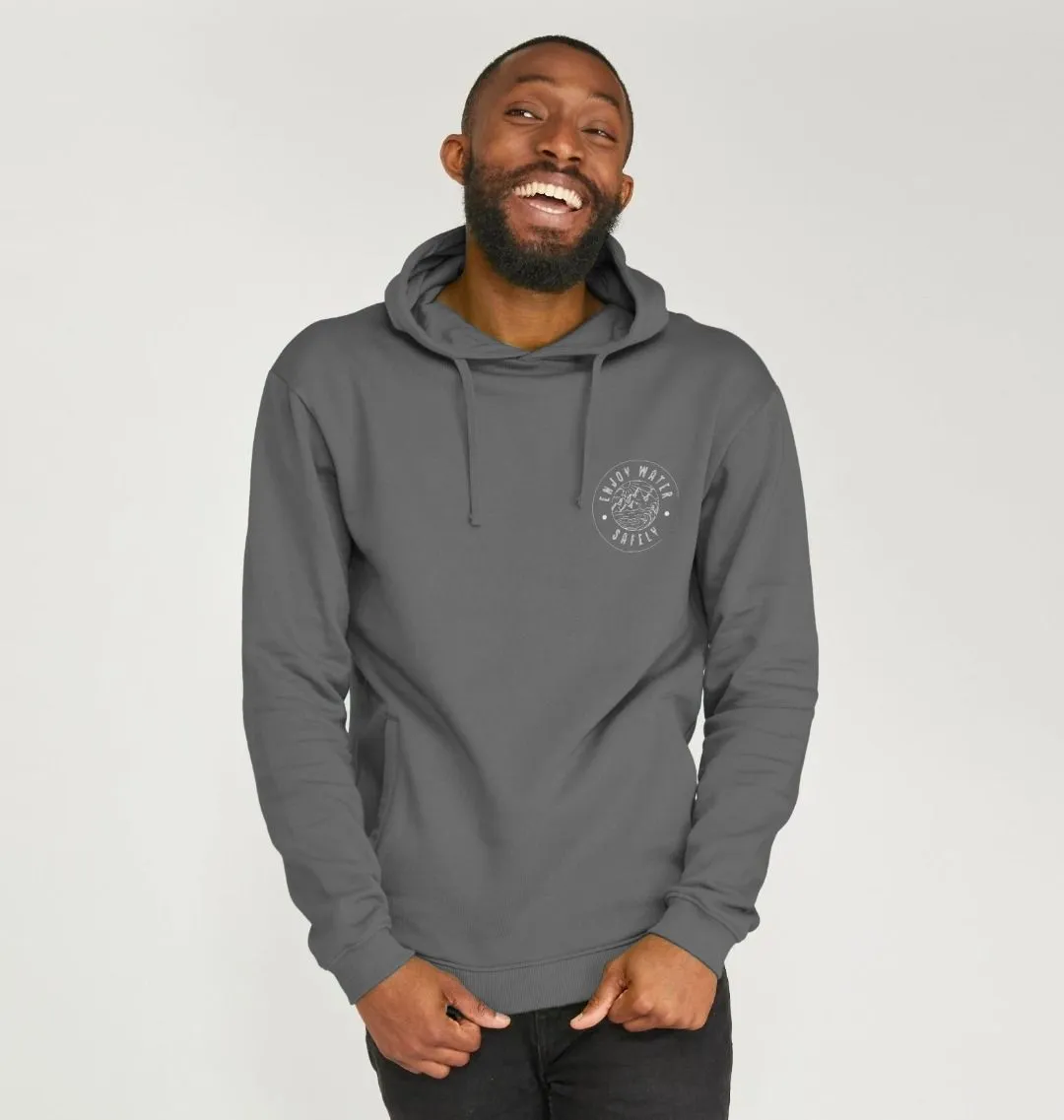 RLSS UK | Adventure Design Men's Hoodie | 100% Organic Cotton Hooded Sweatshirt