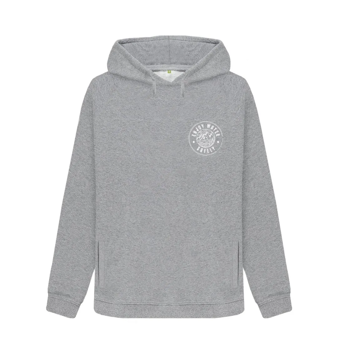 RLSS UK | Adventure Design Women's Hoodie | 100% Organic Cotton Hooded Sweatshirt for Ladies