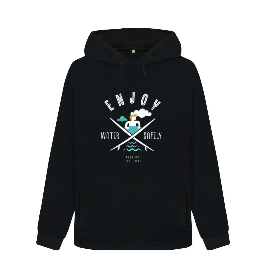 RLSS UK | Surf Design Women's Hoodie | 100% Organic Cotton Hooded Sweatshirt for Ladies