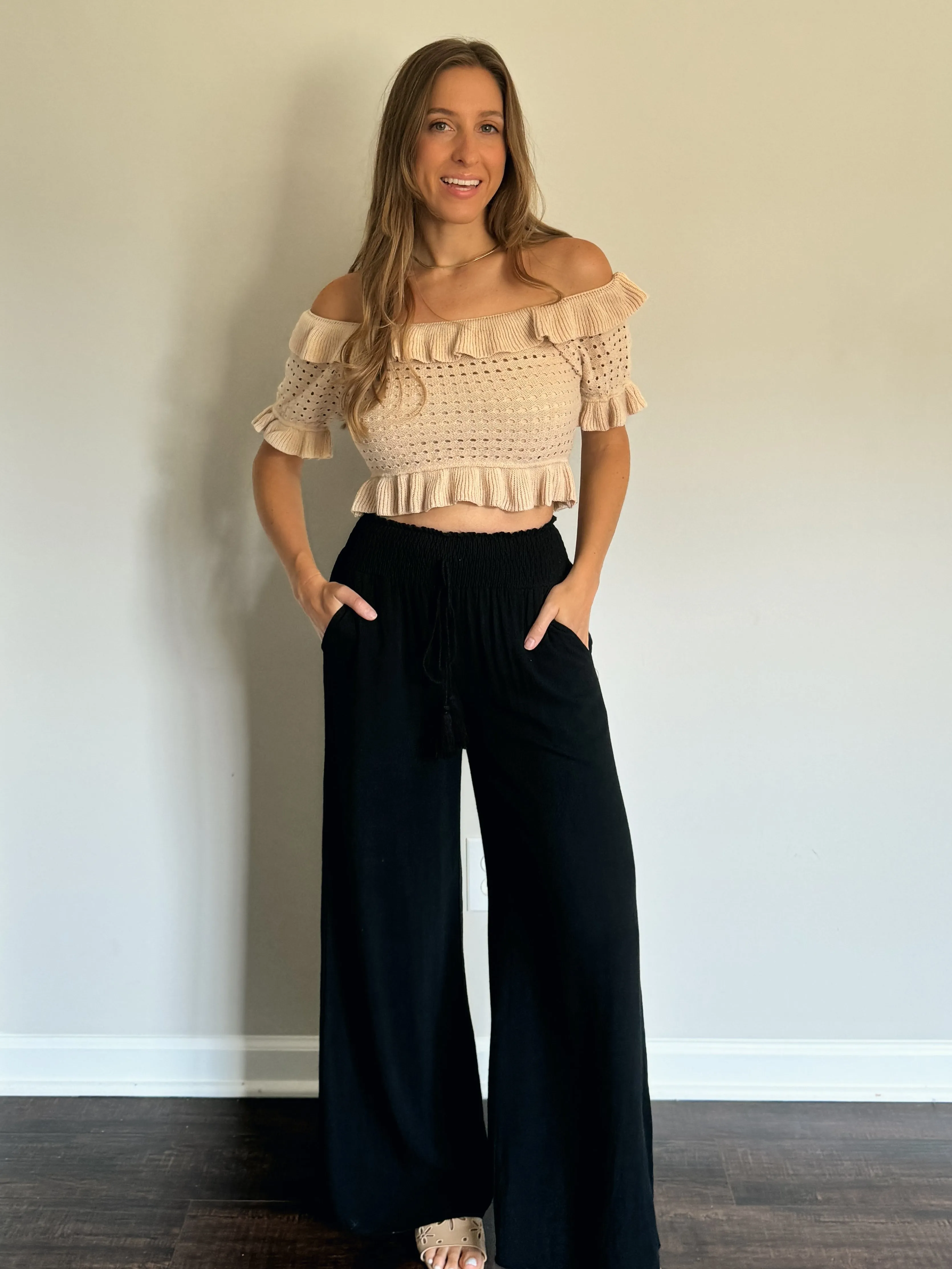 Ruffled Off The Shoulder Top