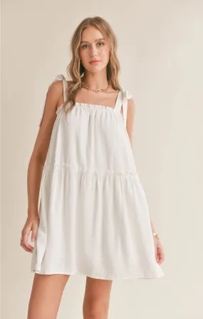 Sadie & Sage Sugarloaf Tiered Dress w/ Tie Straps