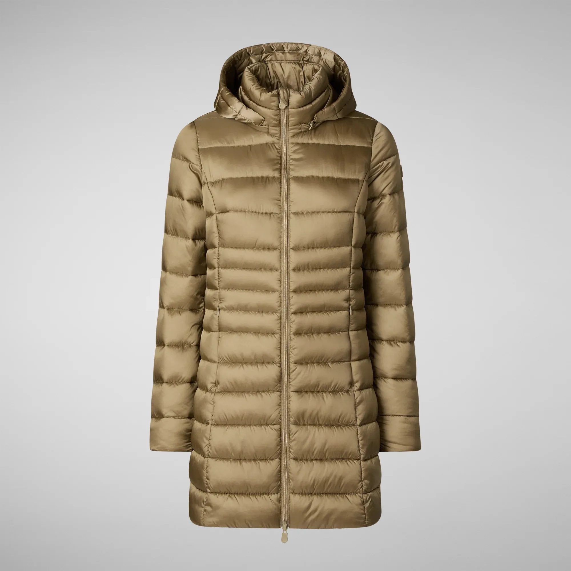 Save The Duck Animal Free Hooded Reese Puffer Jacket | Husk Green