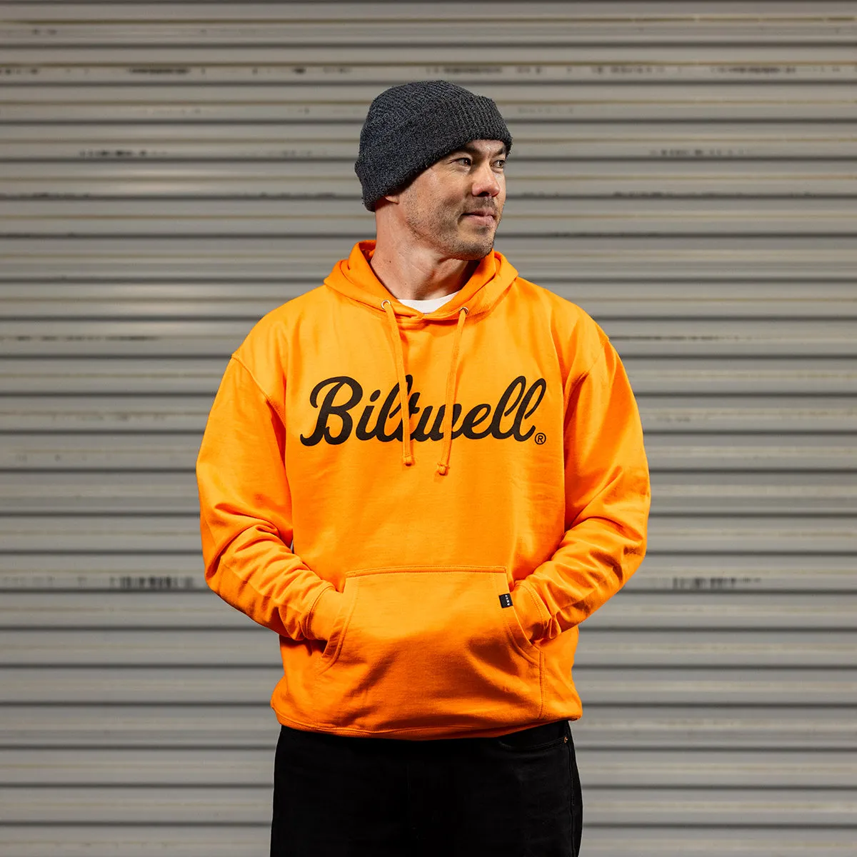 Script Pullover Hoodie - Hi-Vis