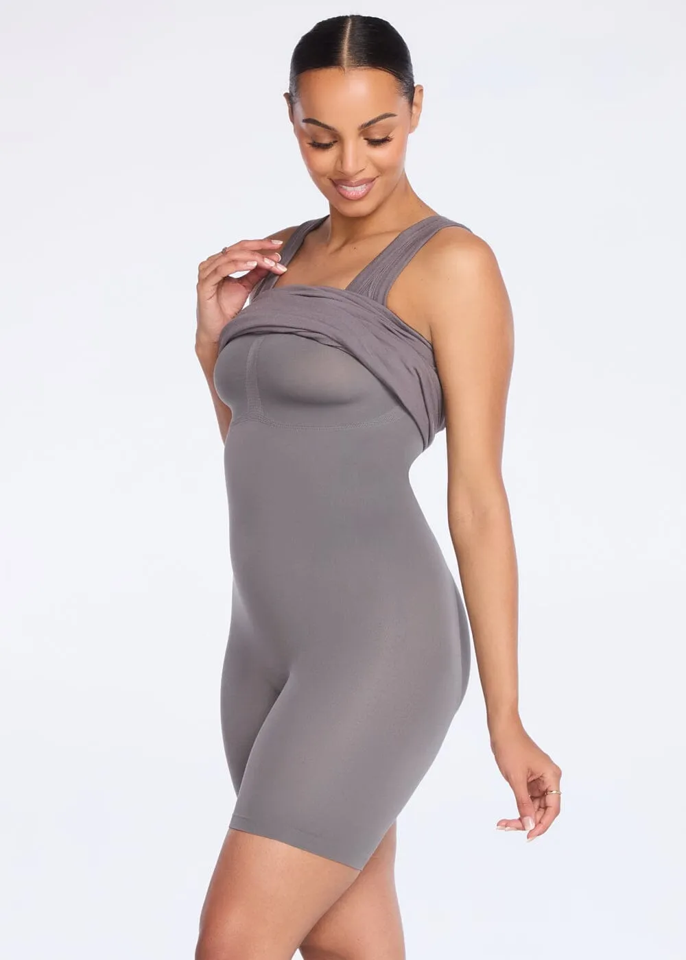 SecretSculpt Ribbed Tank Midi Dress