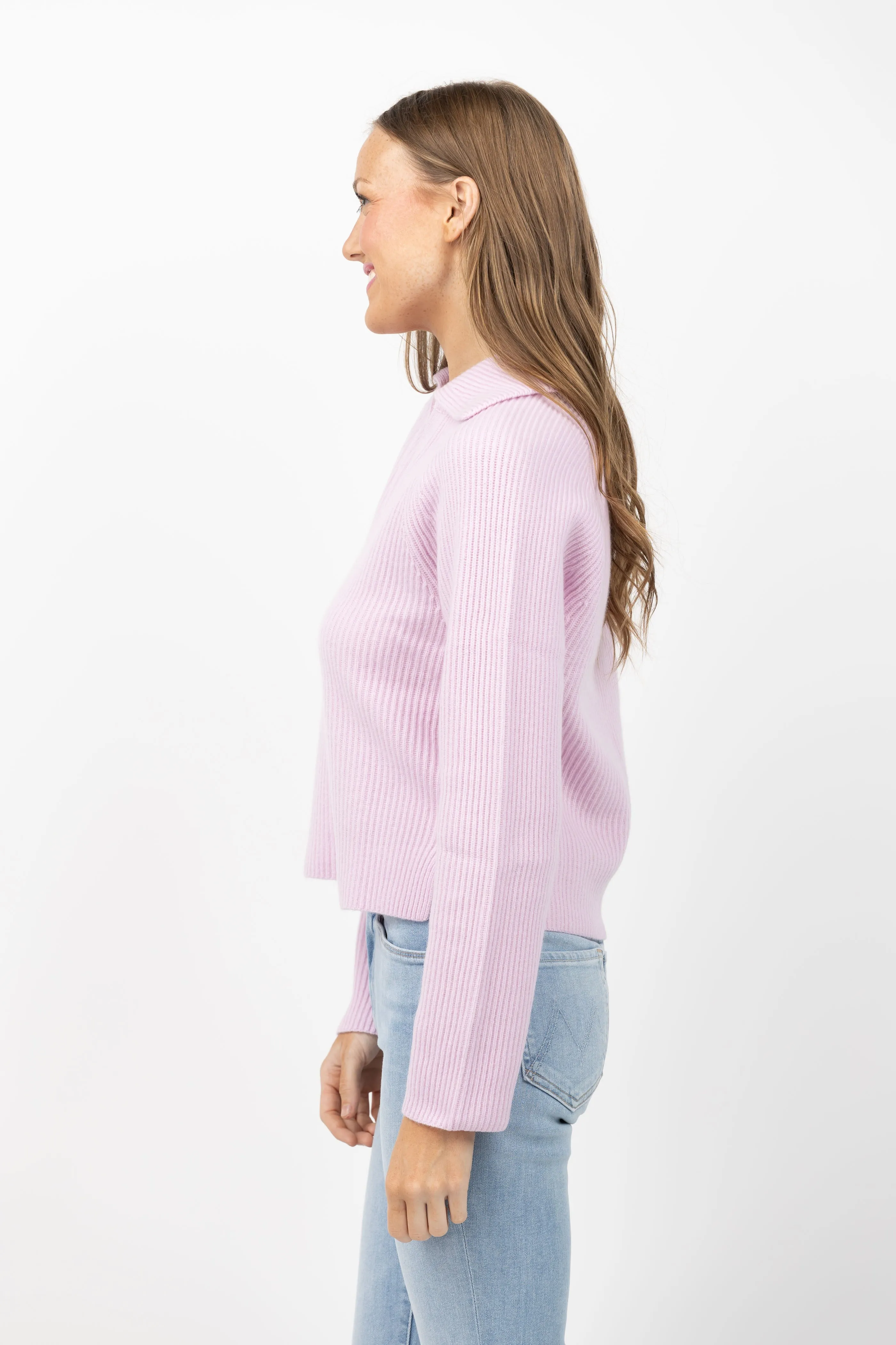 Simkhai Lopez Polo Sweater in Sakura