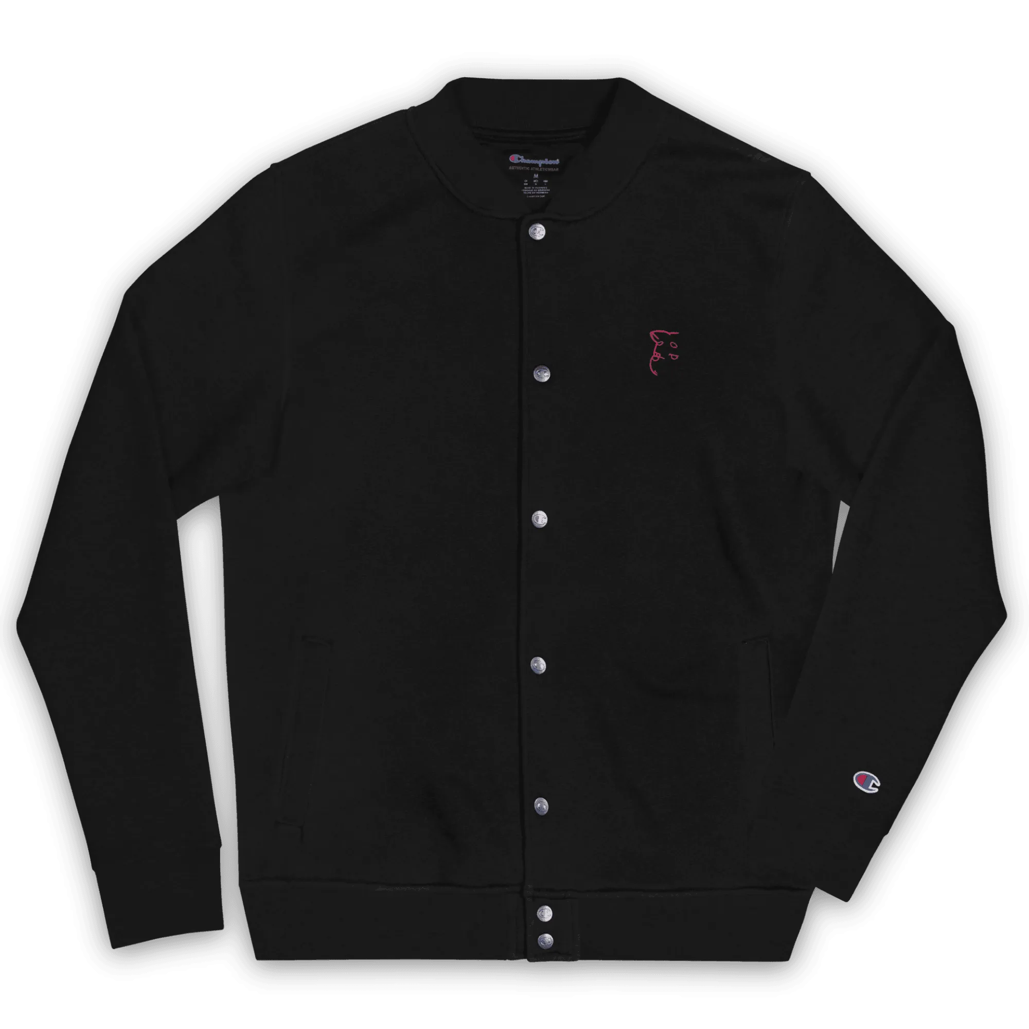 'Simply Barker' Embroidered Champion Bomber Jacket