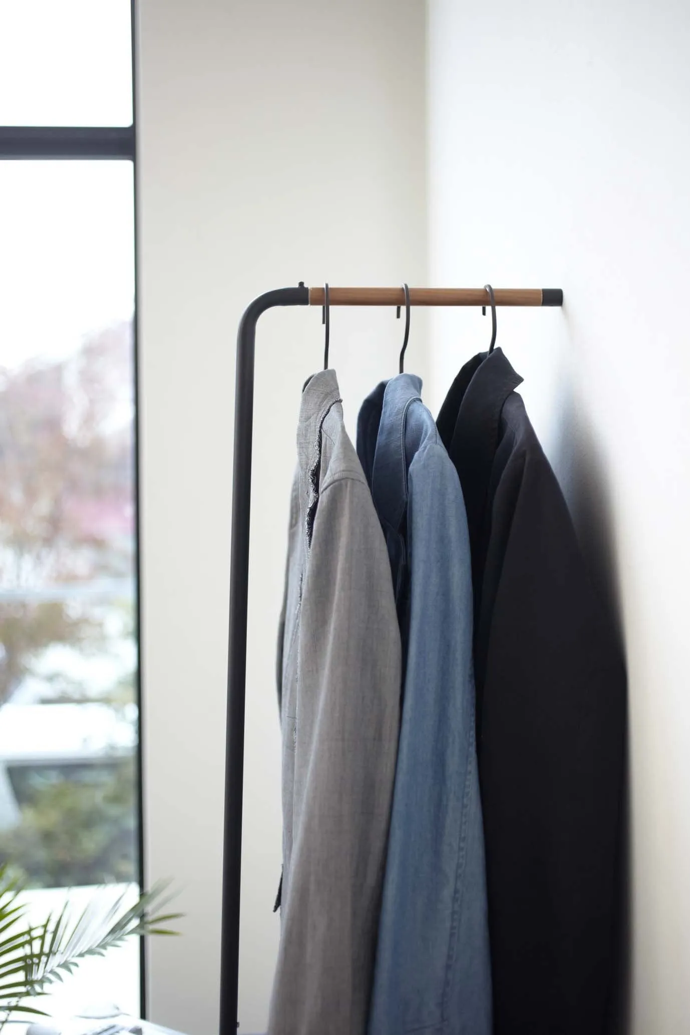 Slim Leaning Coat Rack